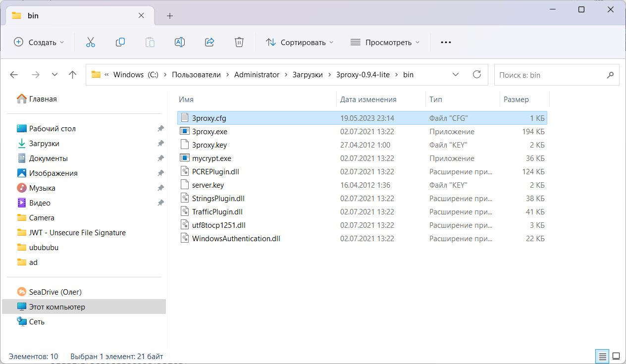 Быстрая настройка 3proxy на Windows: конфиг за 1 минуту